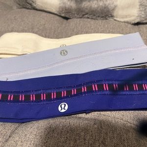 Lulu lemon head bands set of 3